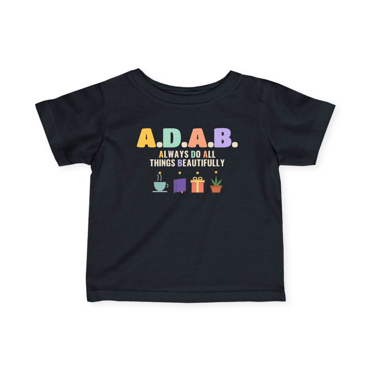 ADAB Always Do All Things Beautifully Baby T-Shirt in Black – AdabStars