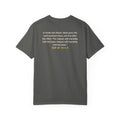 With Hardship Comes Ease Heavyweight Tee | Surah Ash-Sharh Qur'an 94:5-6 on the Back Islamic Reminder | AdabStars