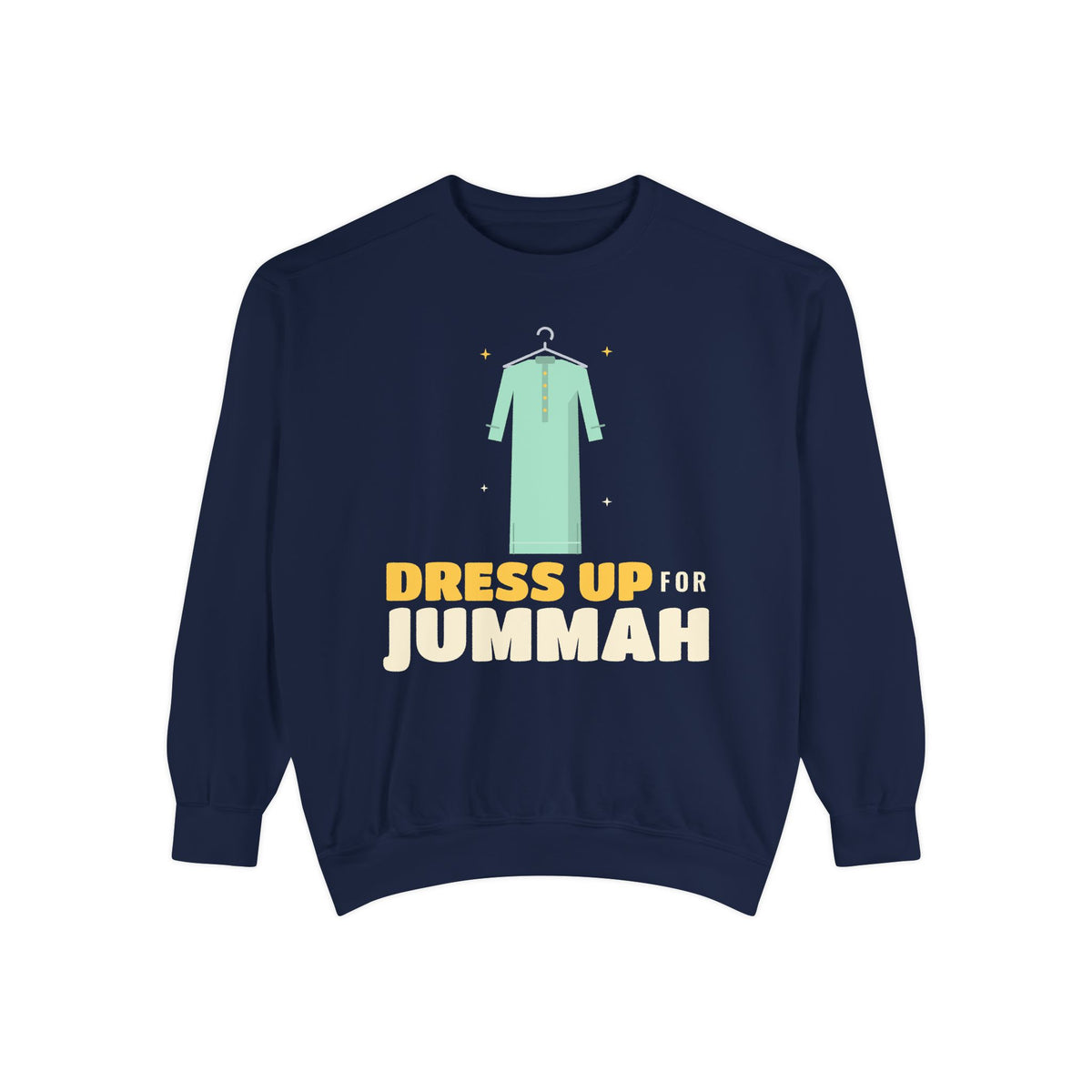 Dress Up for Jummah Islamic Premium Sweatshirt in True Navy – AdabStars