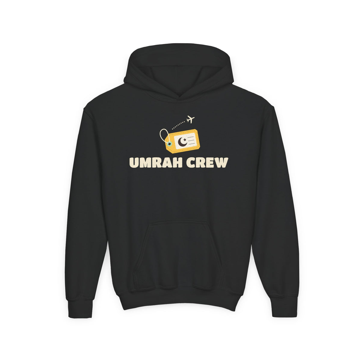 Umrah Crew Kids Hoodie in Black – AdabStars