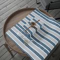 Islamic Geometric Border Wrapping Paper – Blue & White Arabesque Tile Pattern for Eid, Ramadan, & Special Occasions back view