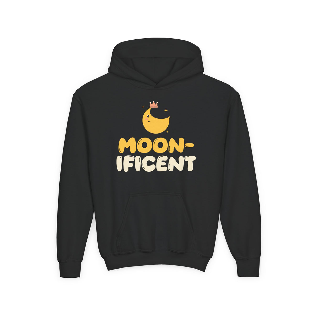 Moon-Ificent Ramadan Kids Hoodie | Ramadan Eid Kids Crescent Crown Pun Royal | AdabStars Islamic Kids Apparel