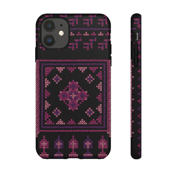 Tatreez Qabbeh Chest Panel Plum Tough Case for iPhone – Taqwa Arts