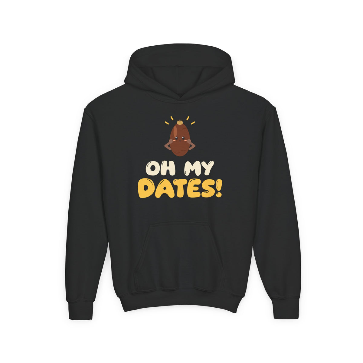Oh My Dates Ramadan Kids Hoodie | Ramadan Iftar Kids Surprised Date Fruit Pun | AdabStars Islamic Kids Apparel
