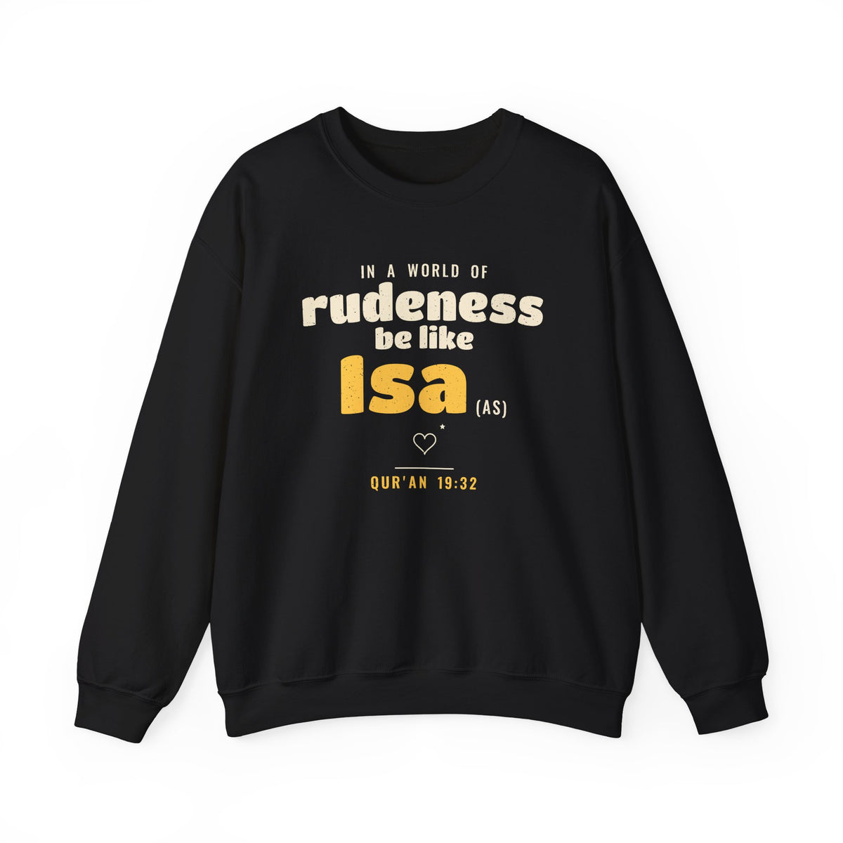 Be Like Isa (AS) Crewneck Sweatshirt in Black – AdabStars