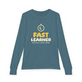 Fast Learner Ramadan Kids Long Sleeve Shirt | Ramadan Kids First Fasting Pun Stopwatch | AdabStars Islamic Kids Apparel