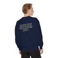 With Hardship Comes Ease Sweatshirt | Surah Ash-Sharh Qur'an 94:5-6 on the Back Islamic Reminder | AdabStars