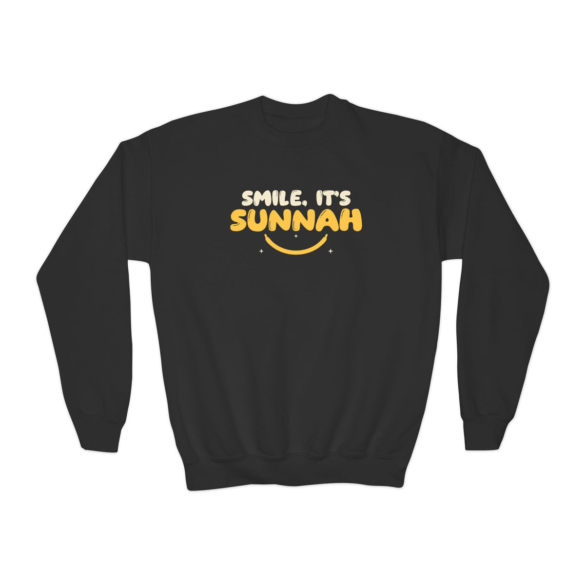 Smile It's Sunnah Islamic Kids Sweatshirt in Black – AdabStars