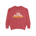 With Hardship Comes Ease Sweatshirt | Surah Ash-Sharh Qur'an 94:5-6 on the Back Islamic Reminder | AdabStars