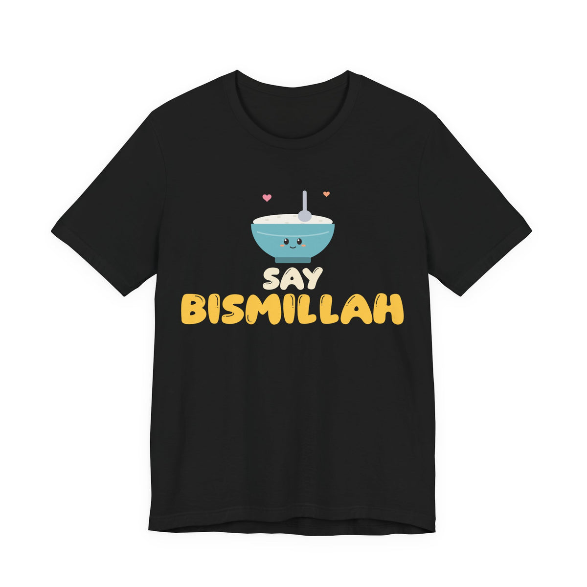 Say Bismillah Islamic Unisex T-Shirt in Black – AdabStars