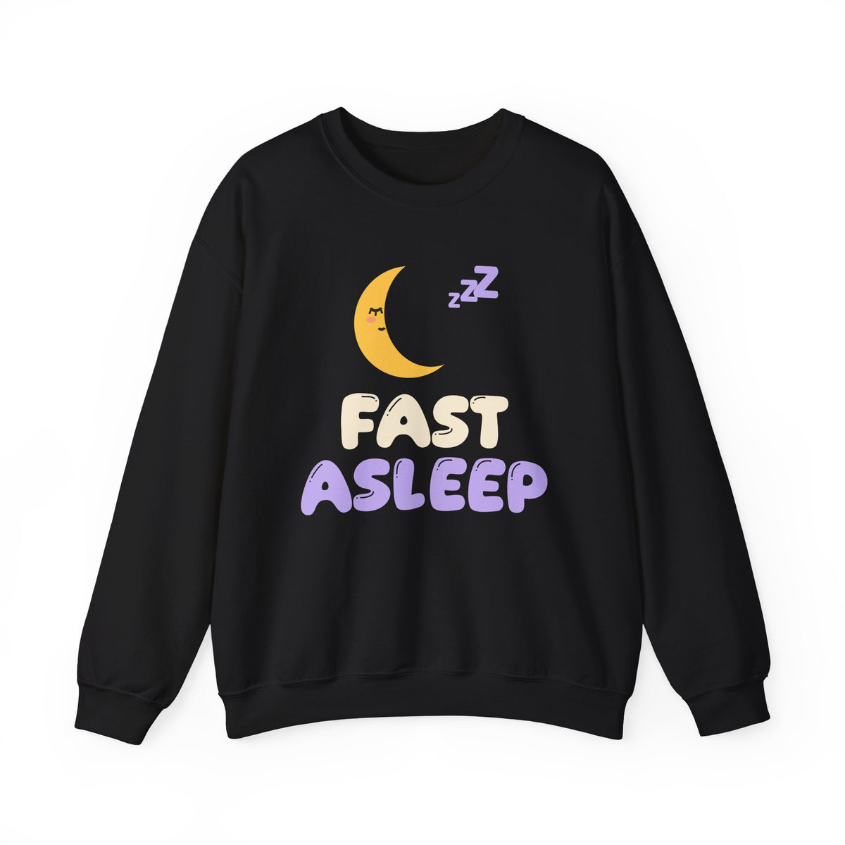 Fast Asleep Crewneck Sweatshirt in Black – AdabStars