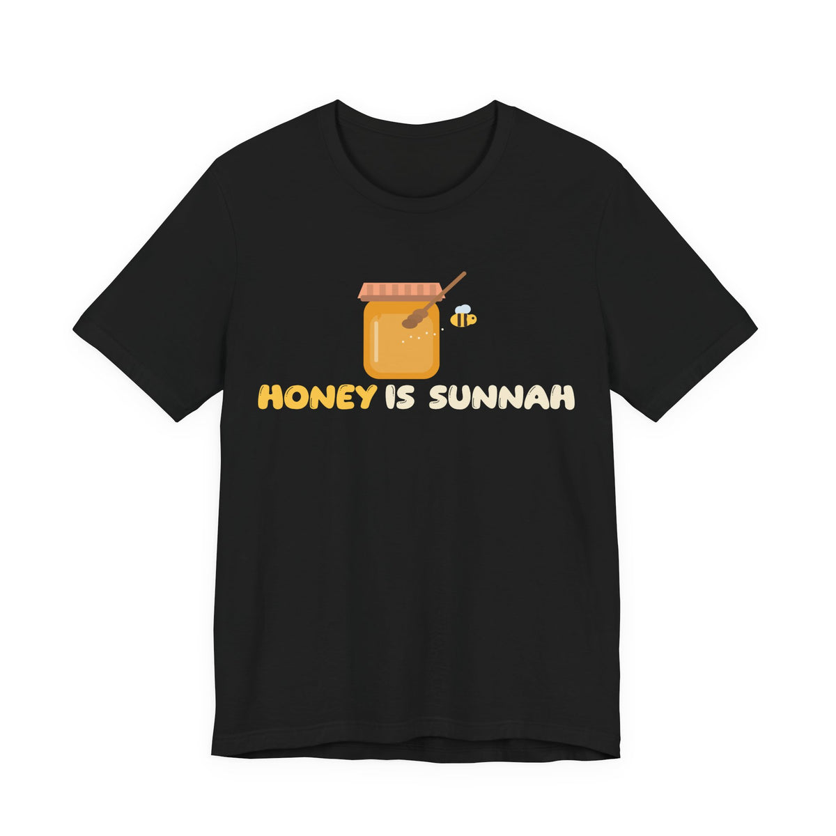 Honey Is Sunnah Islamic Unisex T-Shirt in Black – AdabStars