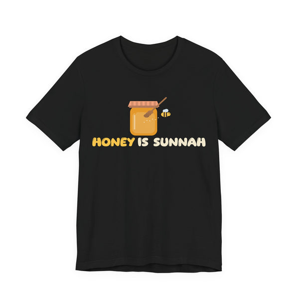 Honey Is Sunnah Islamic Unisex T-Shirt in Black – AdabStars