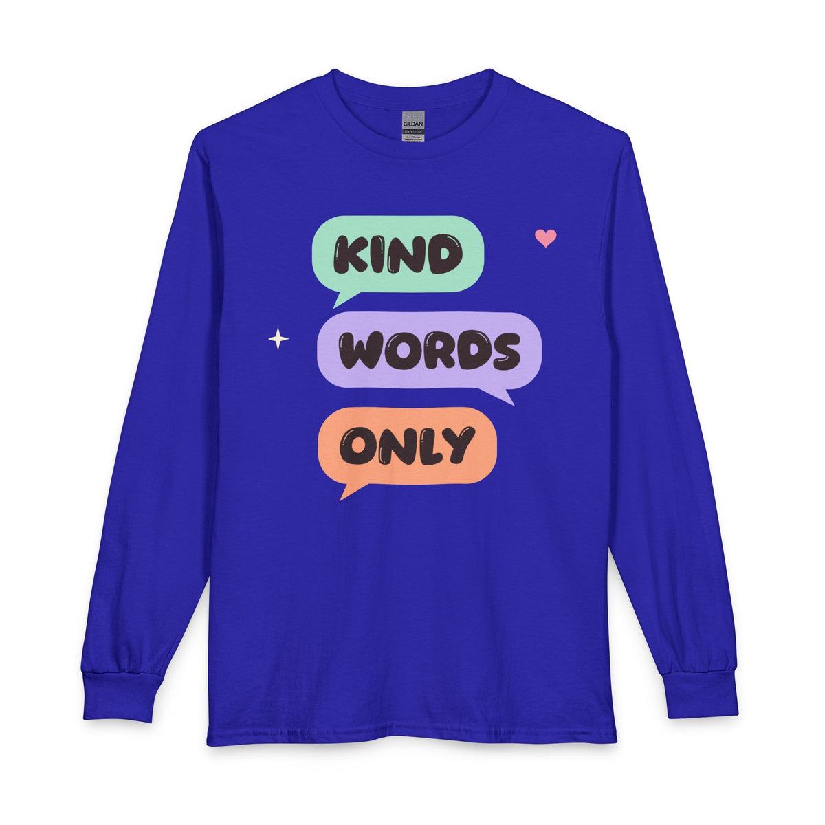 Kind Words Only Islamic Long Sleeve Shirt in Royal – AdabStars