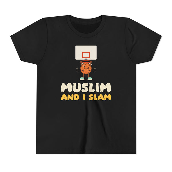 Muslim And I Slam Kids T-Shirt in Black – AdabStars