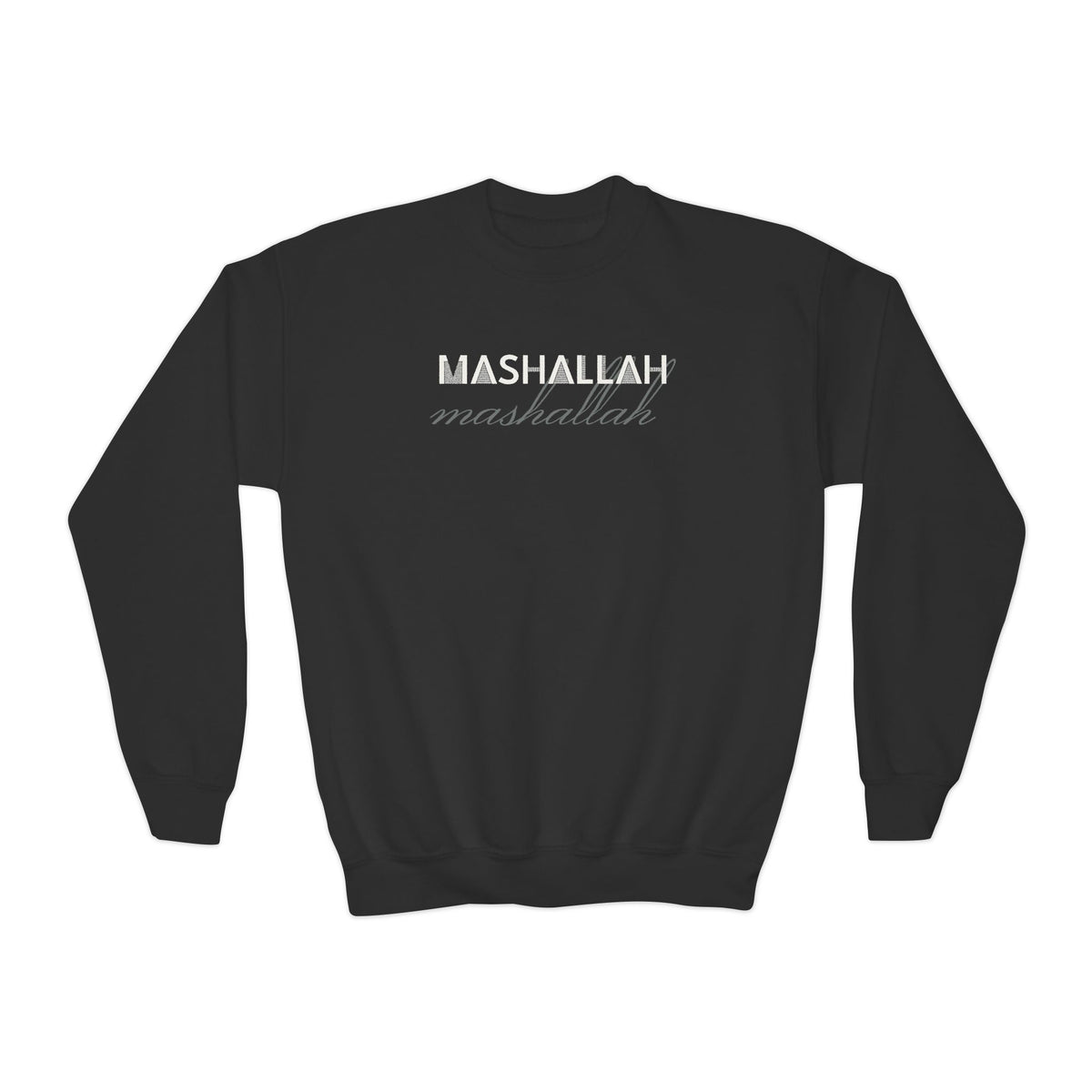 Mashallah Islamic Kids Sweatshirt in Black – AdabStars