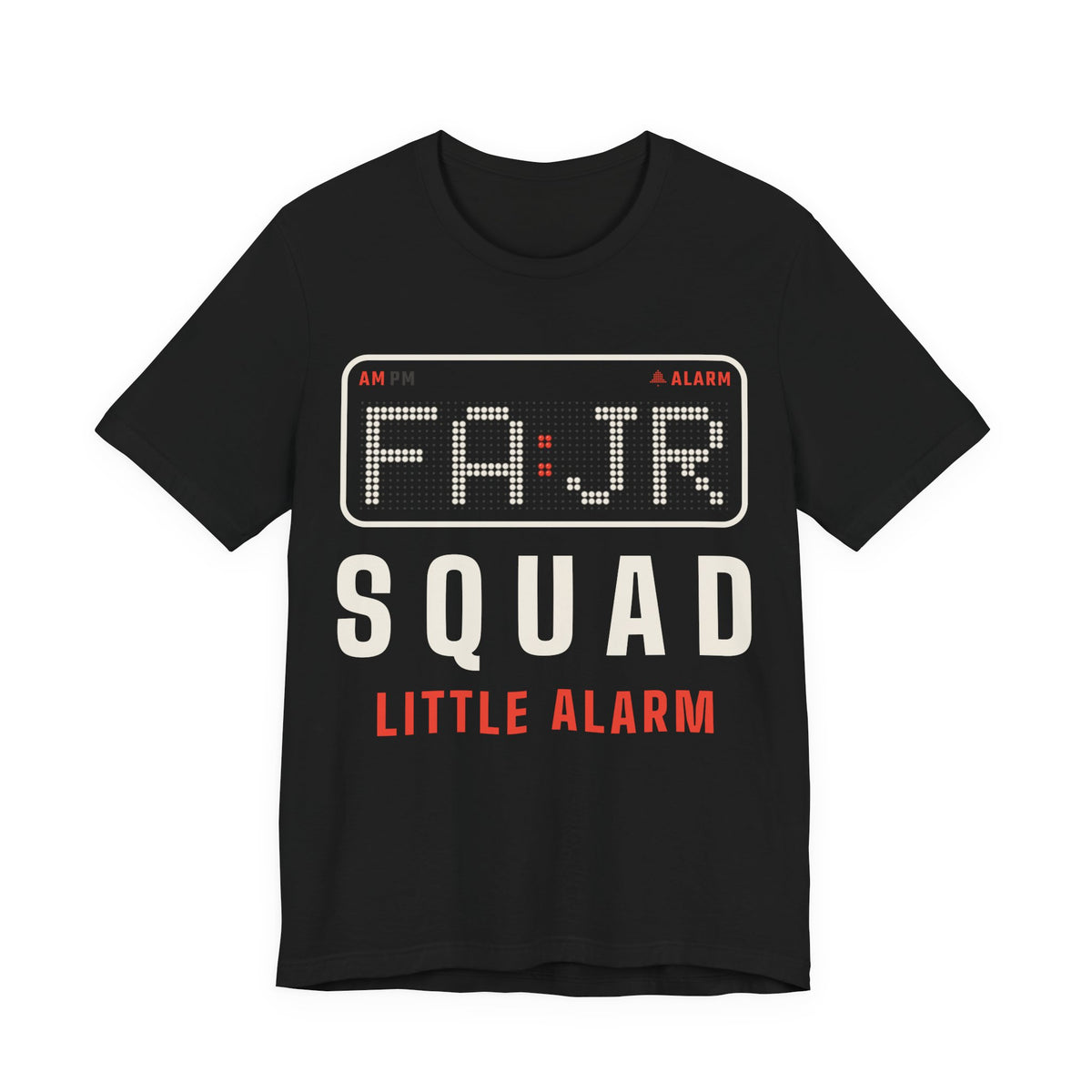 Fajr Squad: Little Alarm Islamic Unisex T-Shirt in Black – AdabStars