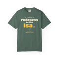 Be Like Isa (AS) Heavyweight Tee, Front Print | Prophet Isa (Jesus) Gentleness Story | AdabStars