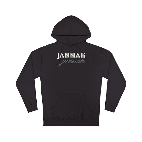 Jannah Islamic Hoodie | Arabic Word Paradise Geometric Letters | AdabStars Islamic Apparel