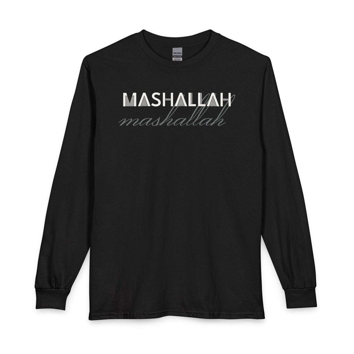 Mashallah Islamic Long Sleeve Shirt in Black – AdabStars