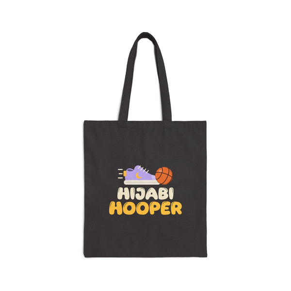 Hijabi Hooper Canvas Tote Bag in Black, double-sided print – AdabStars