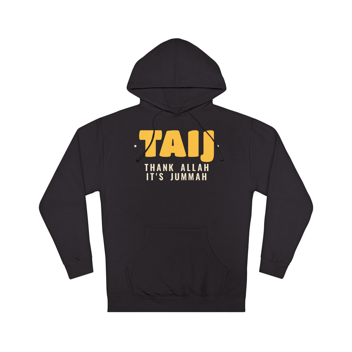 TAIJ It's Jummah Islamic Hoodie in Black – AdabStars