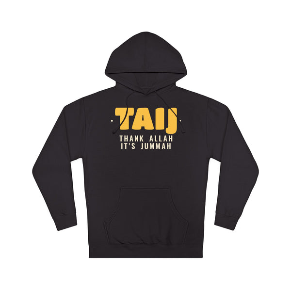 TAIJ It's Jummah Islamic Hoodie in Black – AdabStars