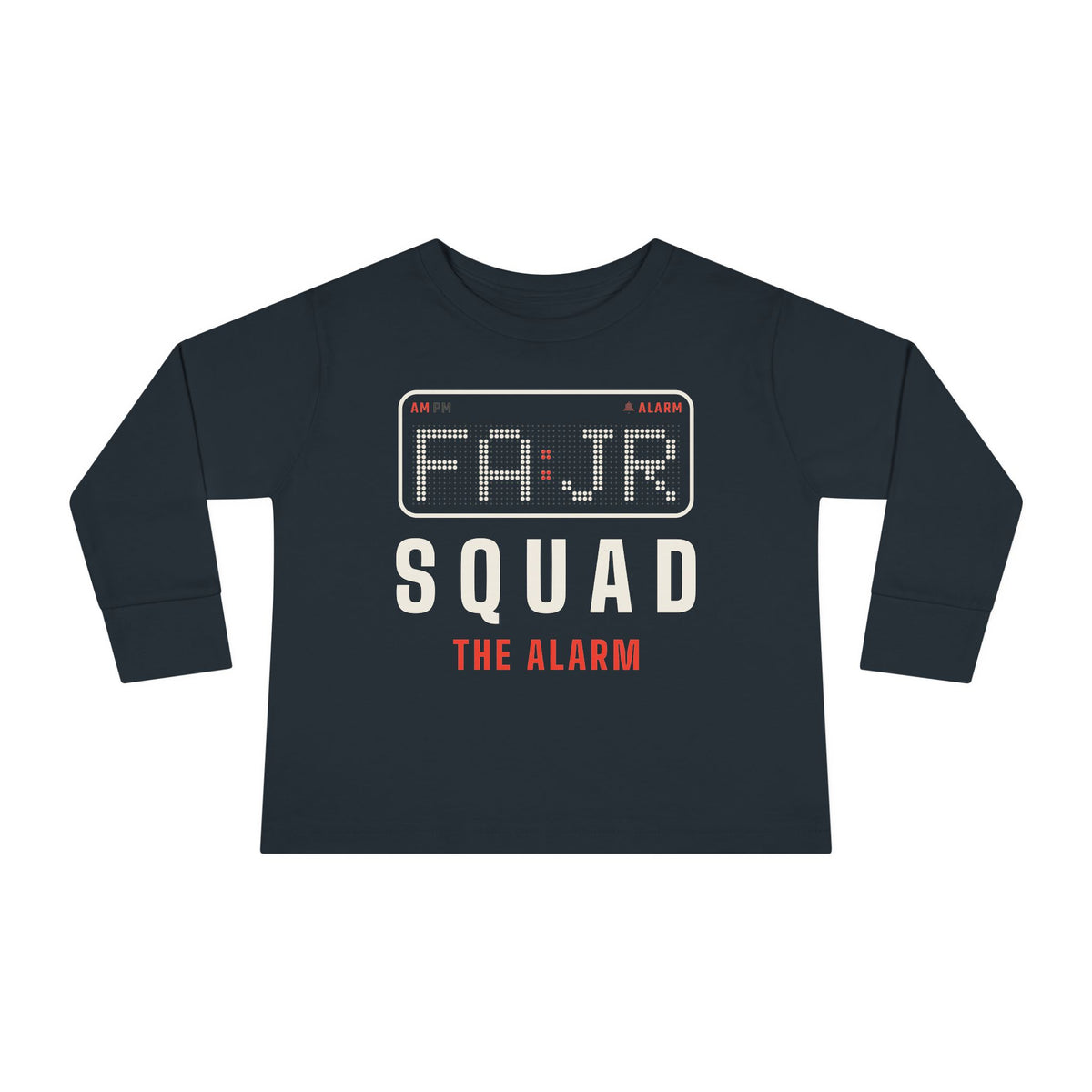 Fajr Squad: The Alarm Islamic Toddler Toddler Long Sleeve Shirt in Black – AdabStars