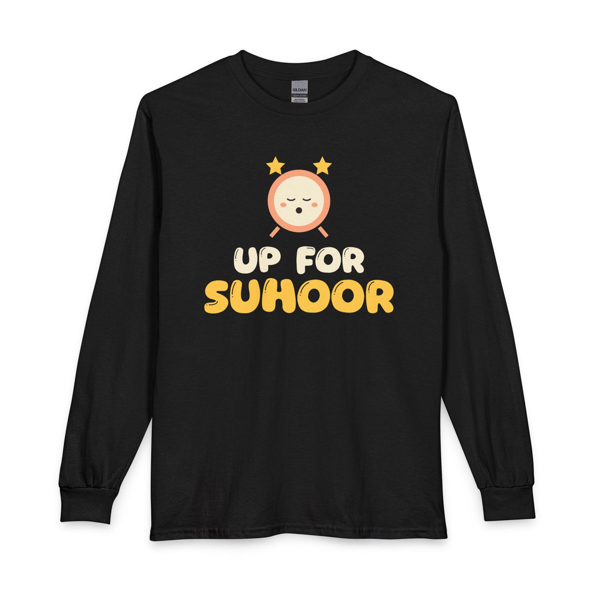 Up For Suhoor Long Sleeve Shirt in Black – AdabStars