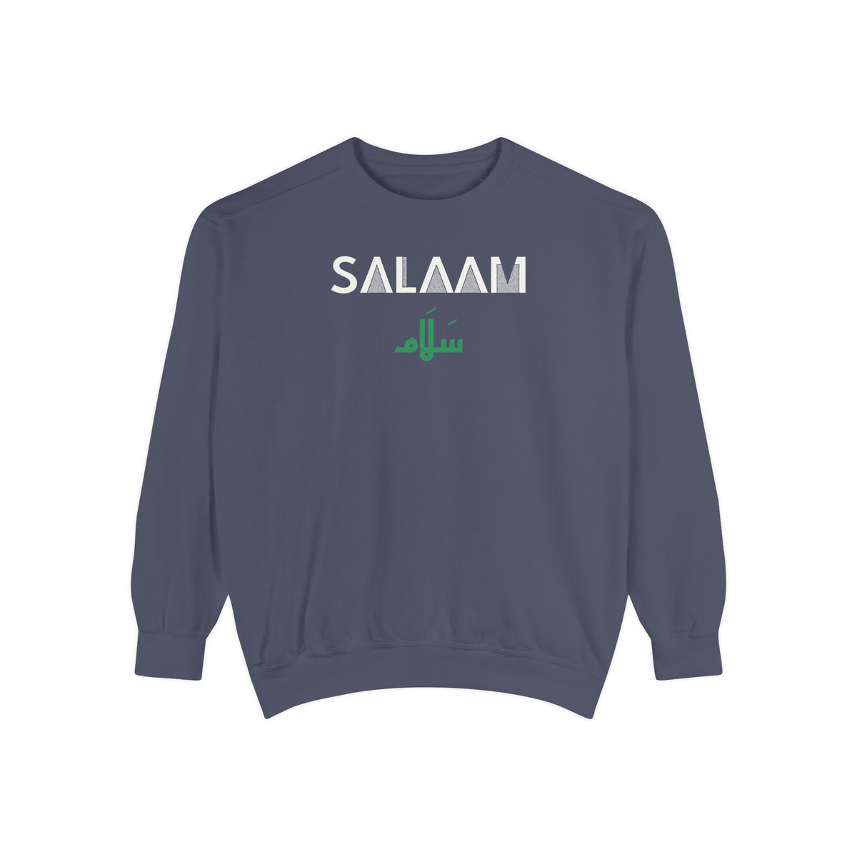 Salaam Dual Language Islamic Sweatshirt | Arabic English Peace Bilingual Modest Streetwear | AdabStars Islamic Apparel