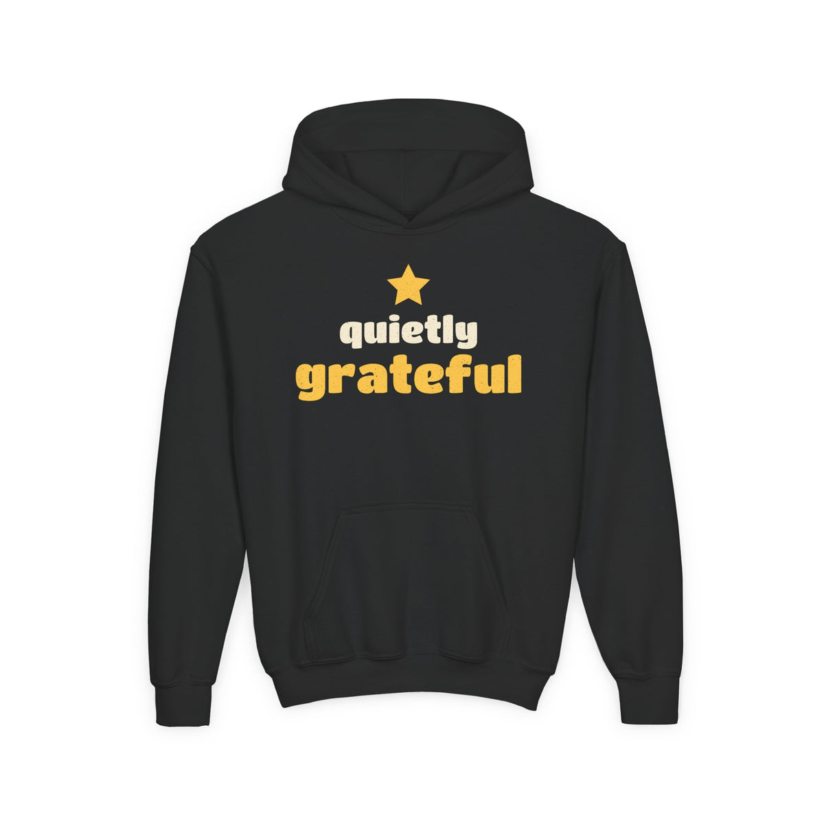 Quietly Grateful Ramadan Kids Hoodie | Ramadan Gratitude Muslim Youth Star | AdabStars Islamic Apparel