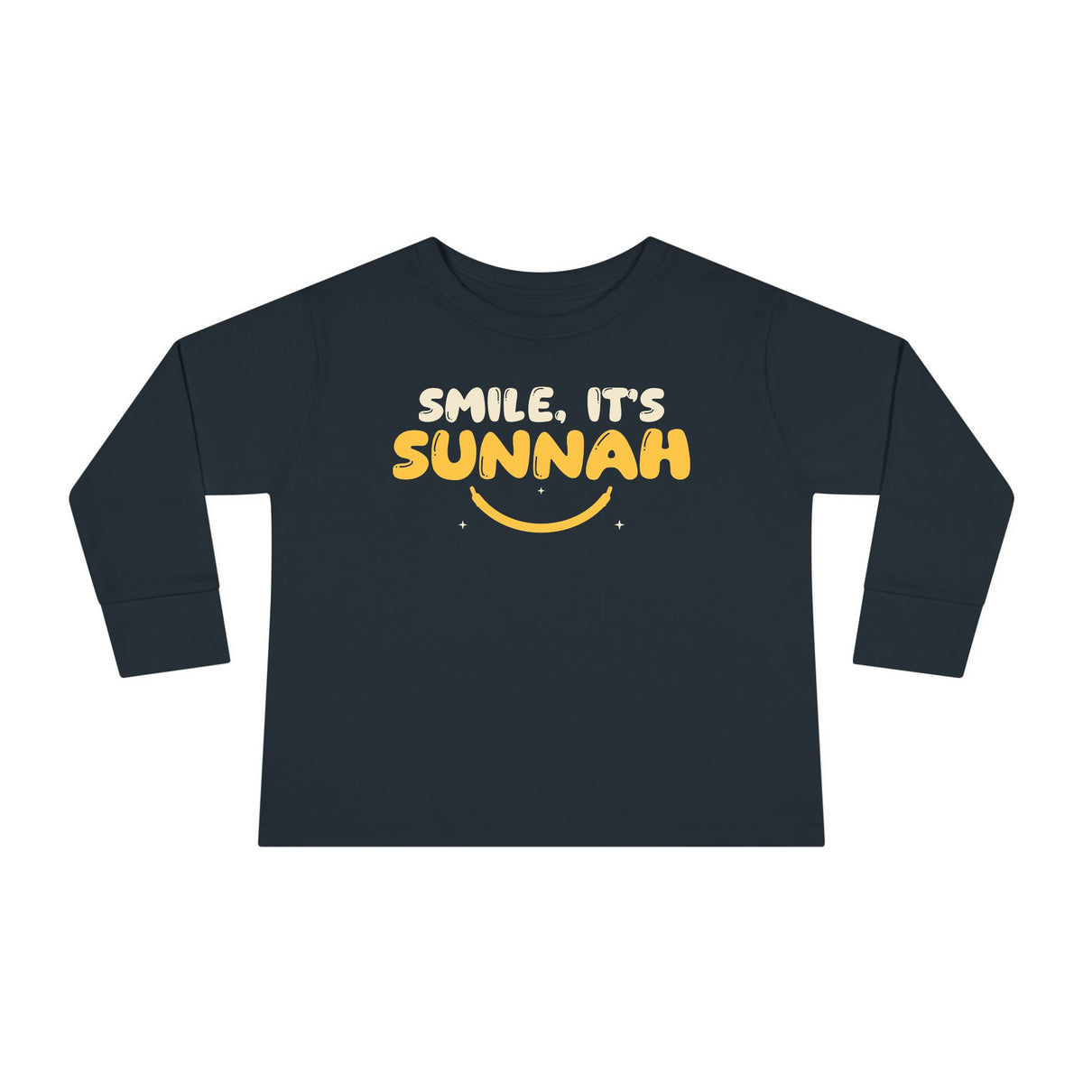 Smile It's Sunnah Islamic Toddler Toddler Long Sleeve Shirt in Black – AdabStars