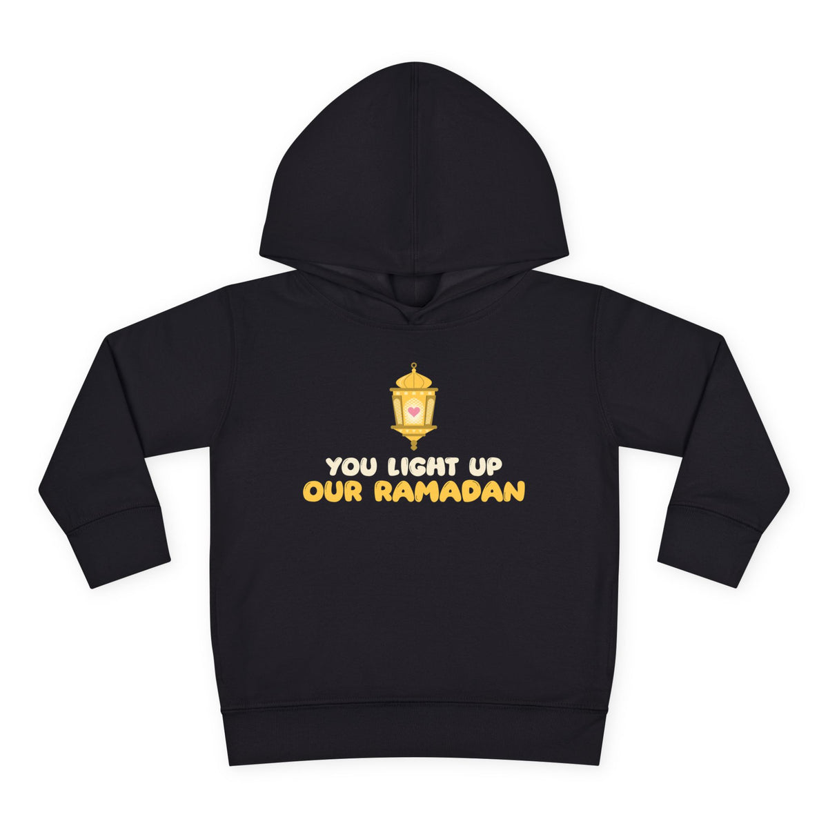 You Light Up Our Ramadan Toddler Hoodie in Black – AdabStars