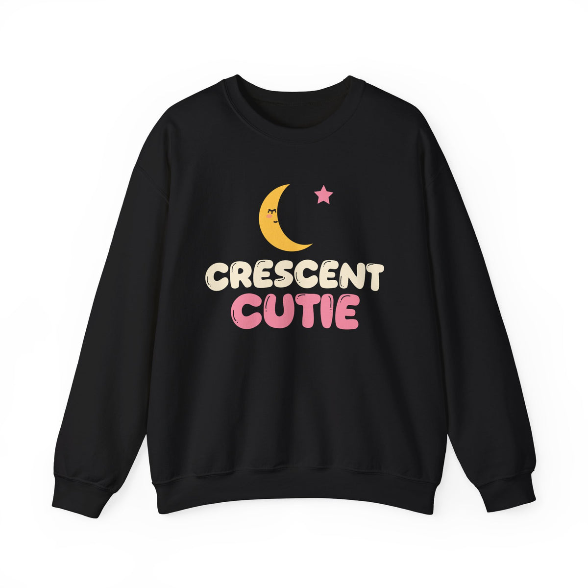 Crescent Cutie Ramadan Crewneck Sweatshirt in Black – AdabStars