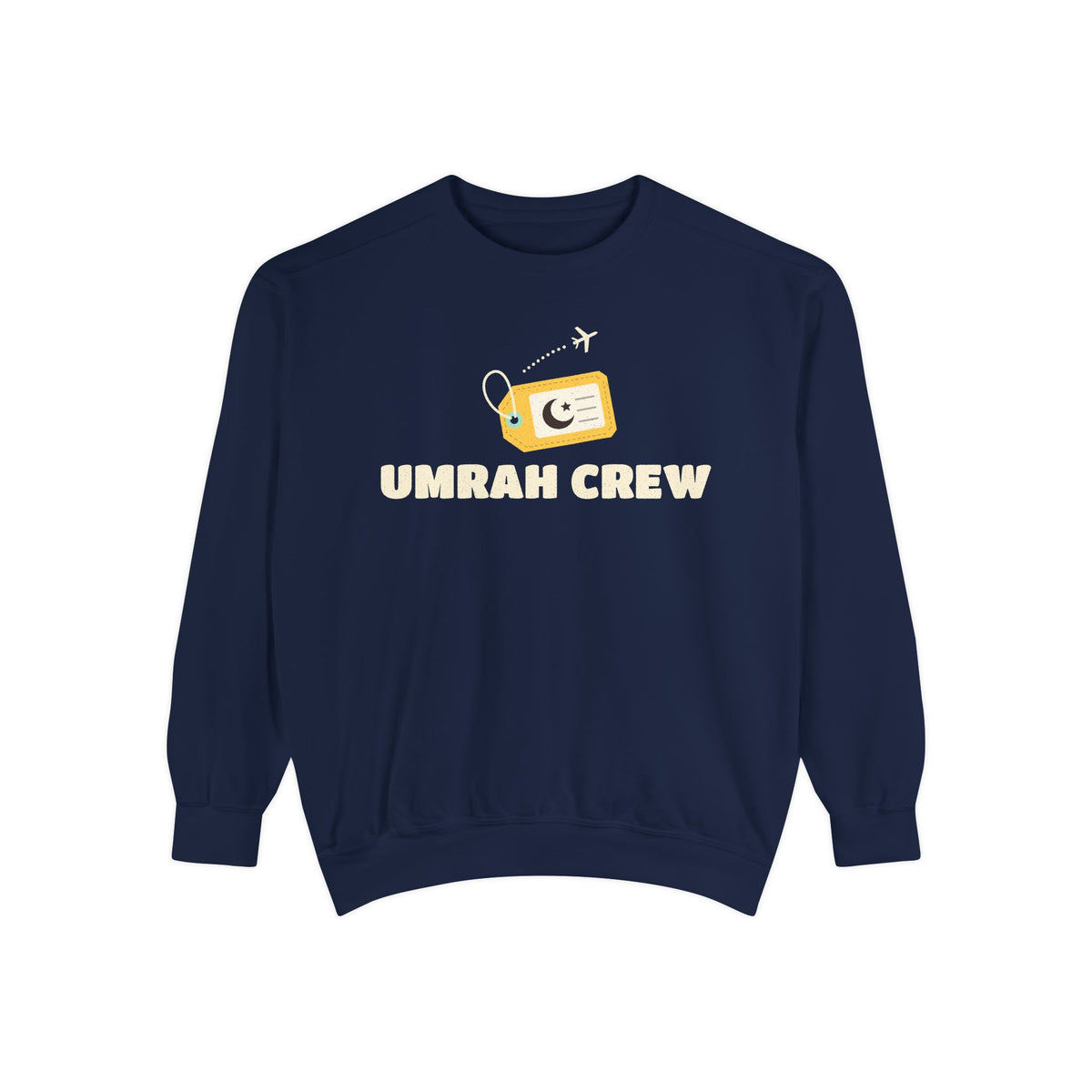 Umrah Crew Premium Sweatshirt in True Navy – AdabStars
