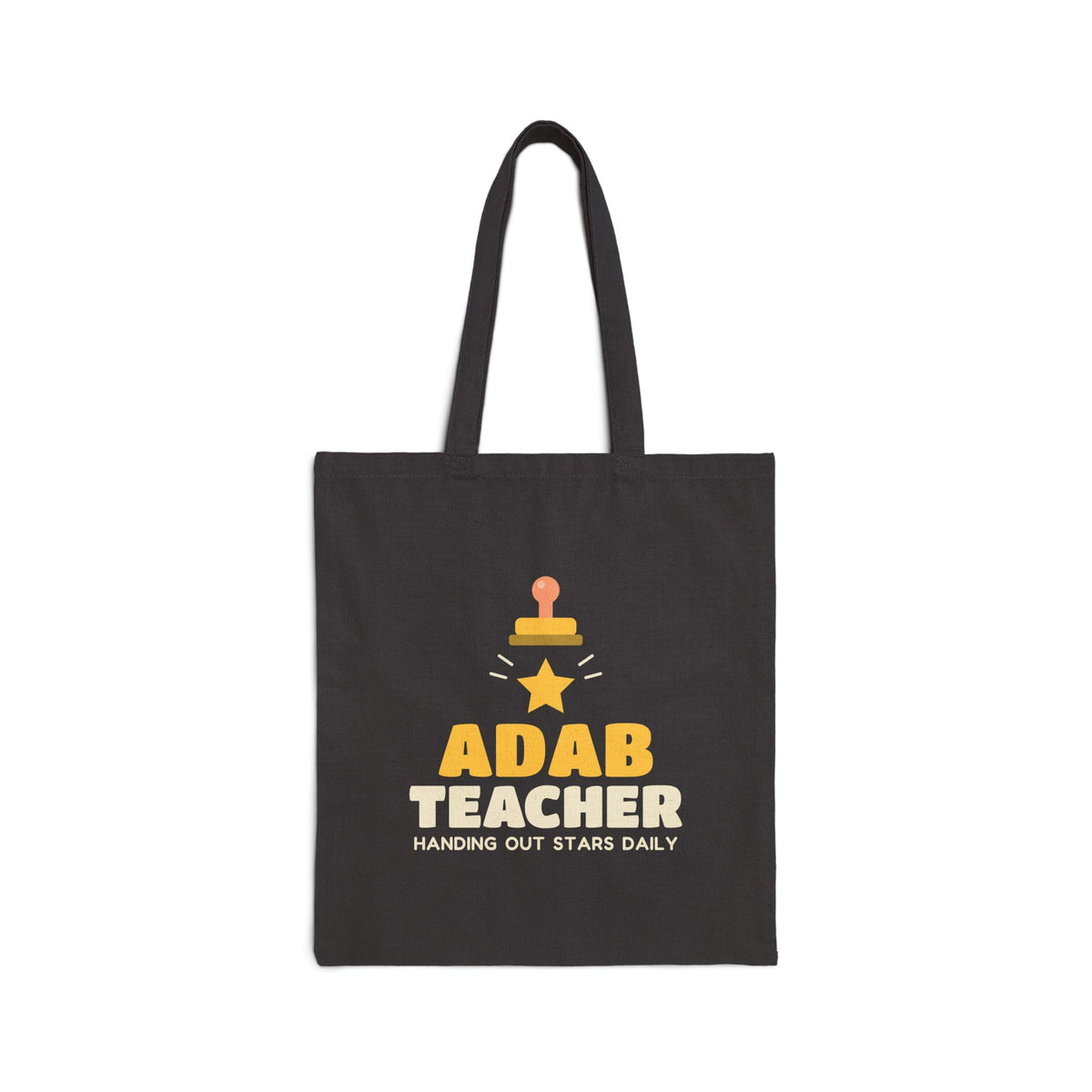 Adab Teacher Canvas Tote Bag in Black, double-sided print – AdabStars