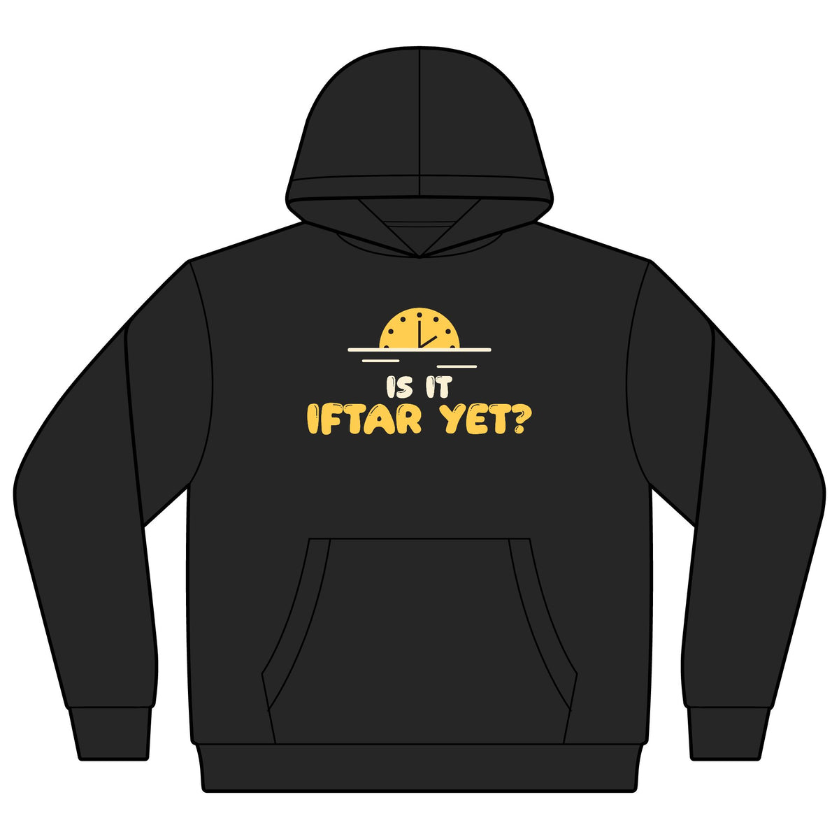 Is It Iftar Yet? Ramadan Kids Hoodie | Ramadan Kids Sunset Countdown Fasting | AdabStars Islamic Apparel