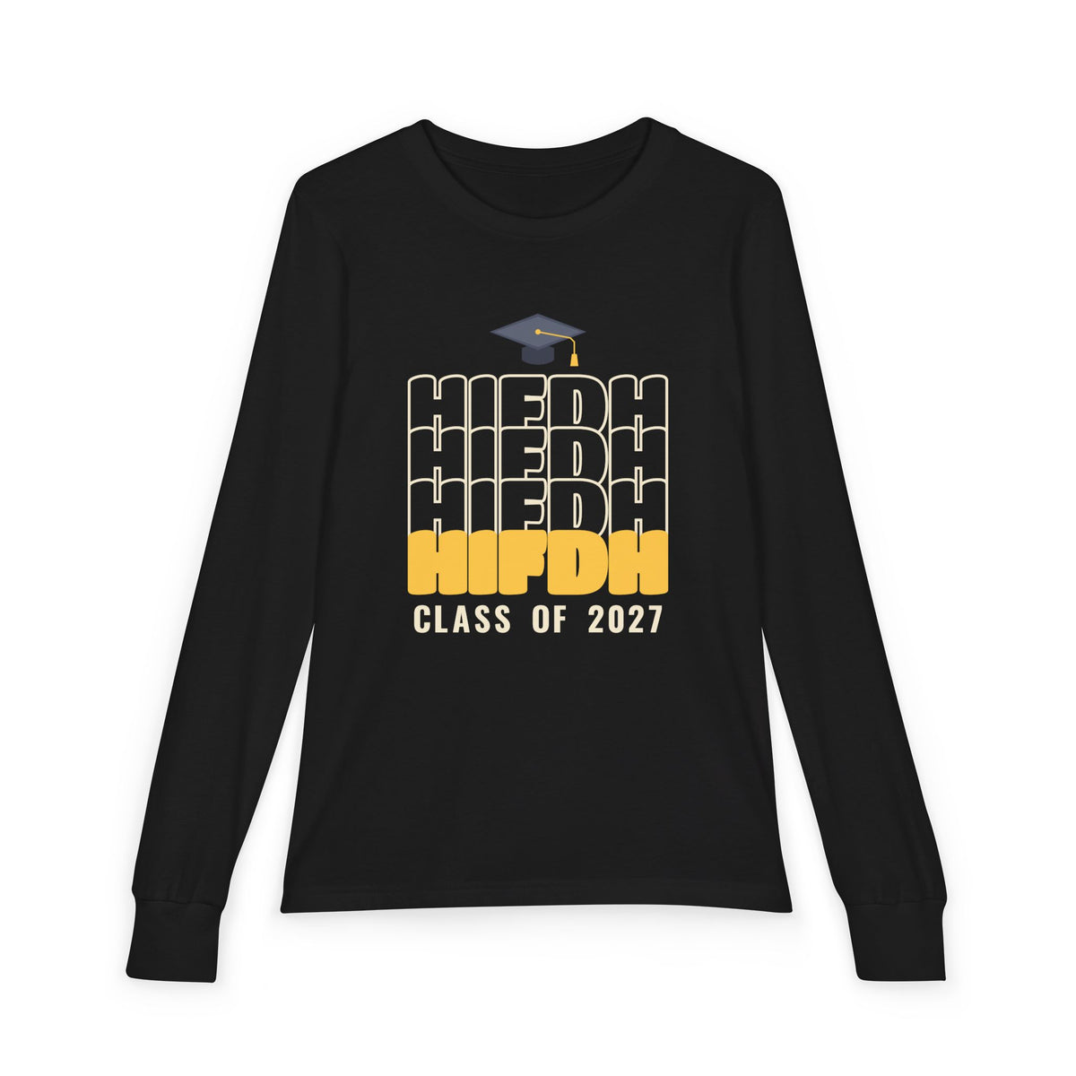 Hifdh Class of 2027 Islamic Kids Kids Long Sleeve Shirt in Black – AdabStars
