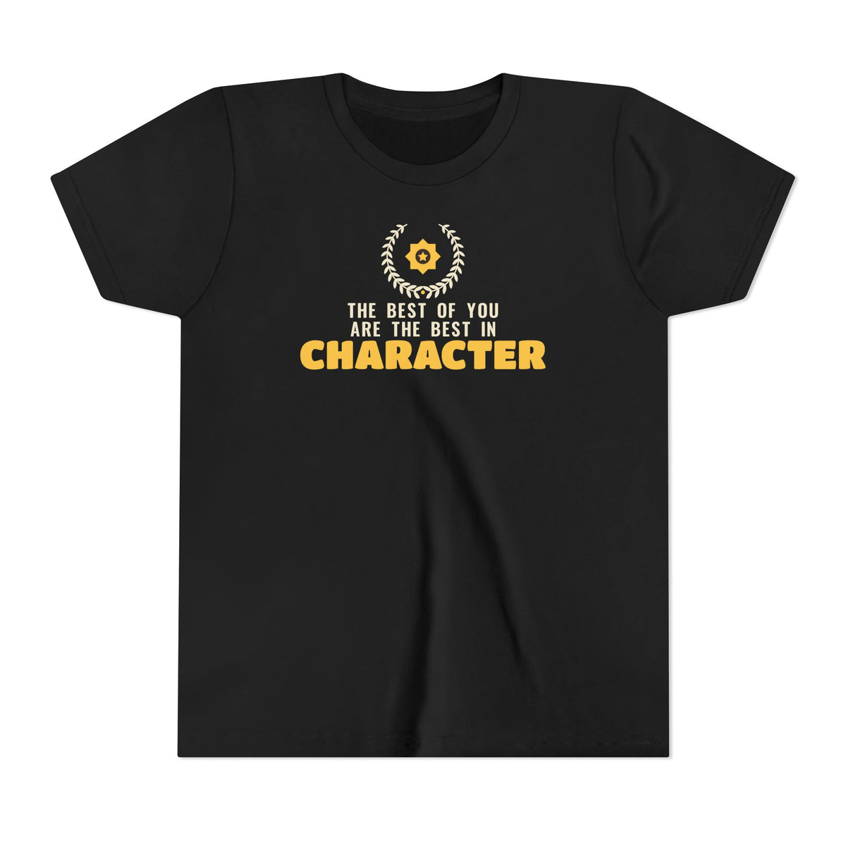 Best In Character Ramadan Kids Tee | Islamic Best In Character Laurel Wreath Muslim Reminder | AdabStars Islamic Apparel