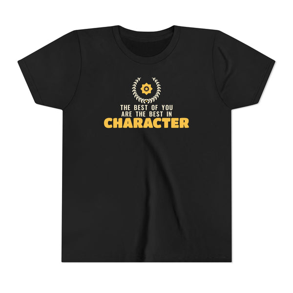 Best In Character Kids T-Shirt in Black – AdabStars