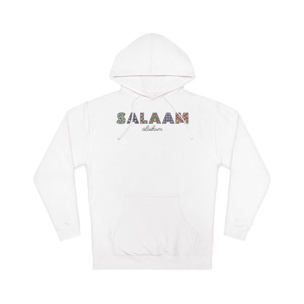 Salaam Patterned Letters Islamic Hoodie – AdabStars