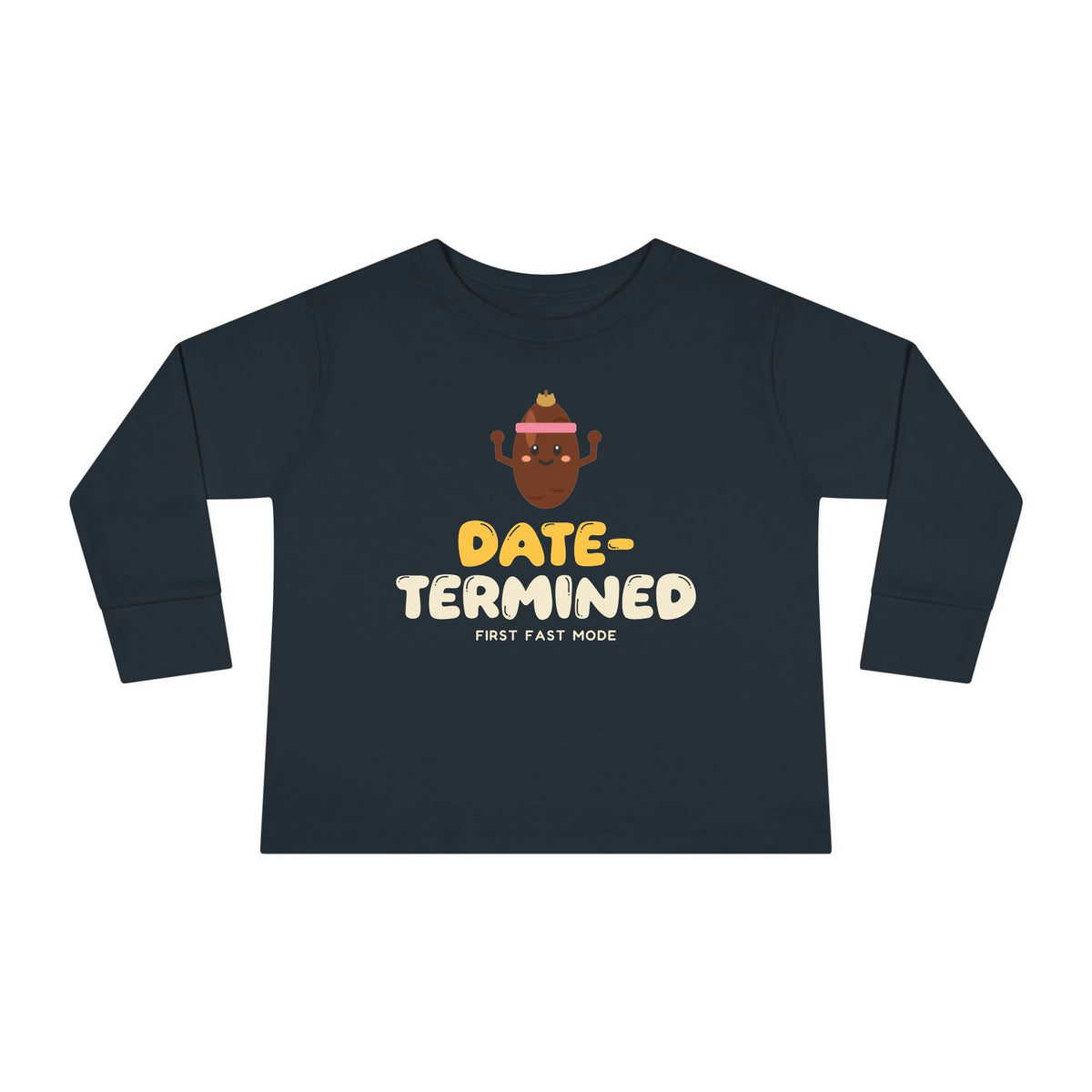 Date-Termined Ramadan Toddler Toddler Long Sleeve Shirt in Black – AdabStars