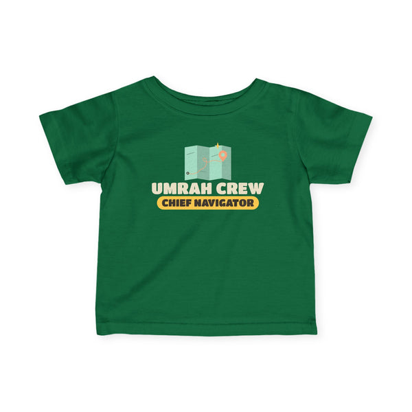 Umrah Crew Chief Navigator Baby T-Shirt in Kelly – AdabStars