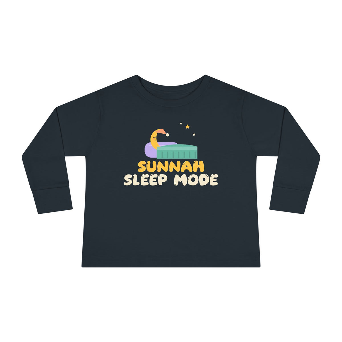 Sunnah Sleep Mode Islamic Toddler Toddler Long Sleeve Shirt in Black – AdabStars
