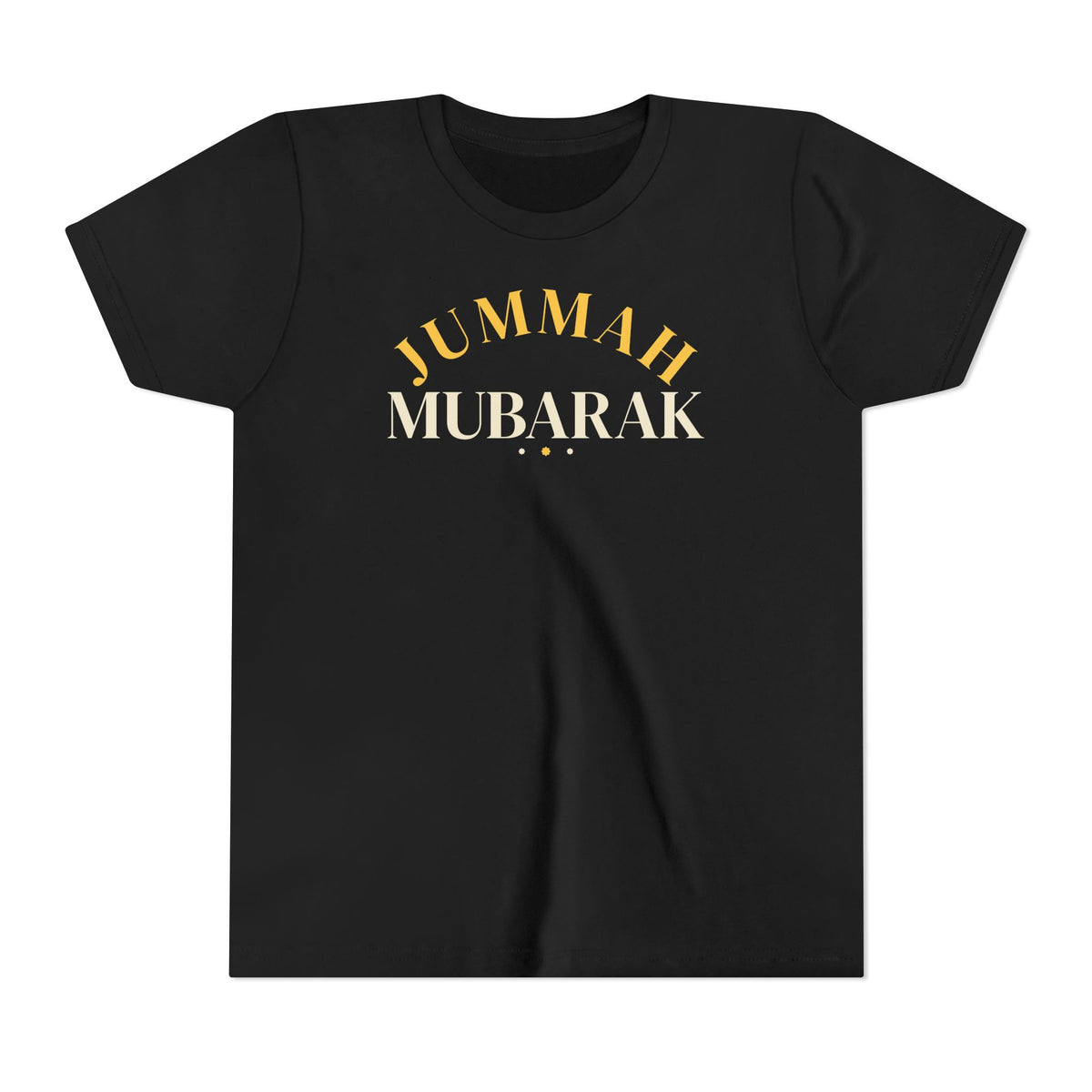 Jummah Mubarak Arch Islamic Kids T-Shirt in Black – AdabStars