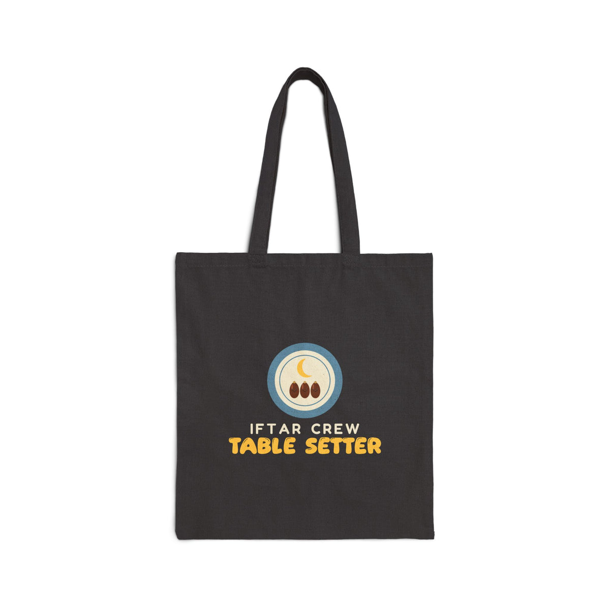 Iftar Crew: Table Setter Double-Sided Tote Bag | Crew Table Setter Ramadan Helper Family Dinner | AdabStars Islamic Kids Gifts