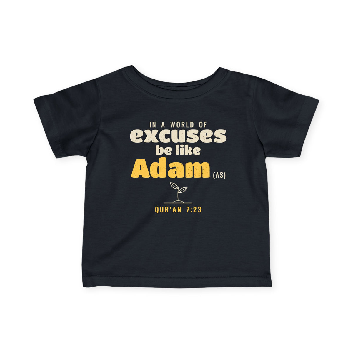 Be Like Adam (AS) Baby T-Shirt in Black – AdabStars