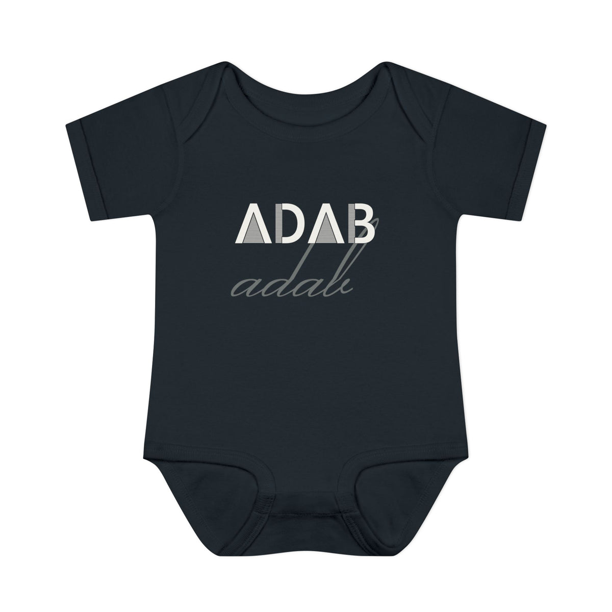 Adab Islamic Baby Bodysuit in Black – AdabStars