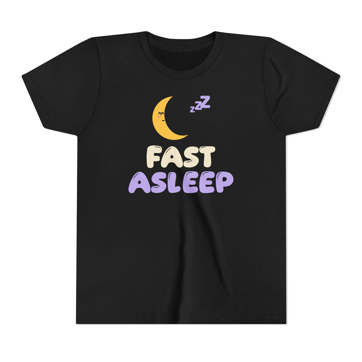 Fast Asleep Kids Tee | Ramadan Kids Sleepy Moon Pajama Night Pun | AdabStars Islamic Kids Apparel