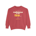 Be Like Isa (AS) Sweatshirt | Prophet Isa (Jesus) Gentleness Story, Qur'an 19:30-32 on the Back | AdabStars